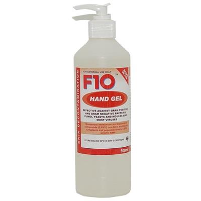 [E000397] F10 Hand Gel With Pump 500 ML