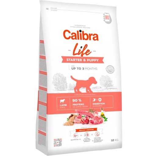 [E009918] Calibra Dog Life Starter and Puppy Lamb 12kg