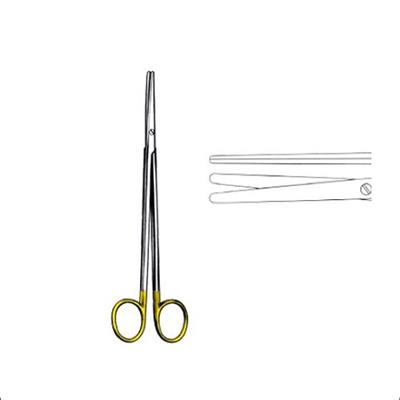 [E003636] Rl Metzenbaum Scissors Str 14.5Cm Tc