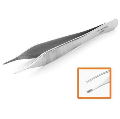 [E005083] Adson Brown Diss Forceps Serrated/Croc 6in