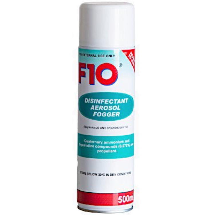 [E000411] F10 Disinfectant Aerosol Fogger 500 ML