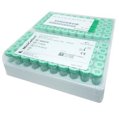 [E000544] Minicollect Lithium Heparin 0.8ml -Green 50pcs.