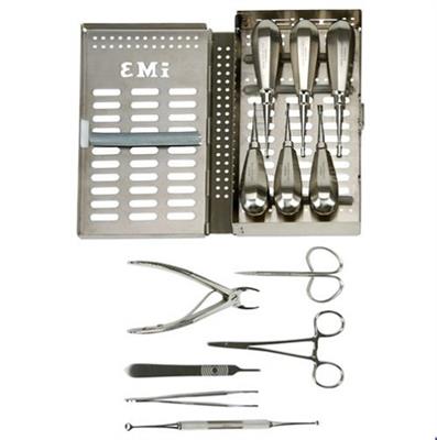 [E000703] Im3 12Pc Extraction Set Stubby Handle In Stainless Steel Case