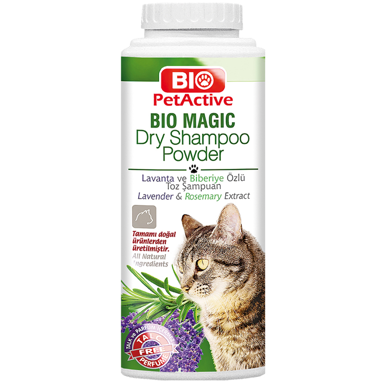 [E008742] Bio PetActive Bio Magic Dry Shampoo Powder (For Cats) 150gm