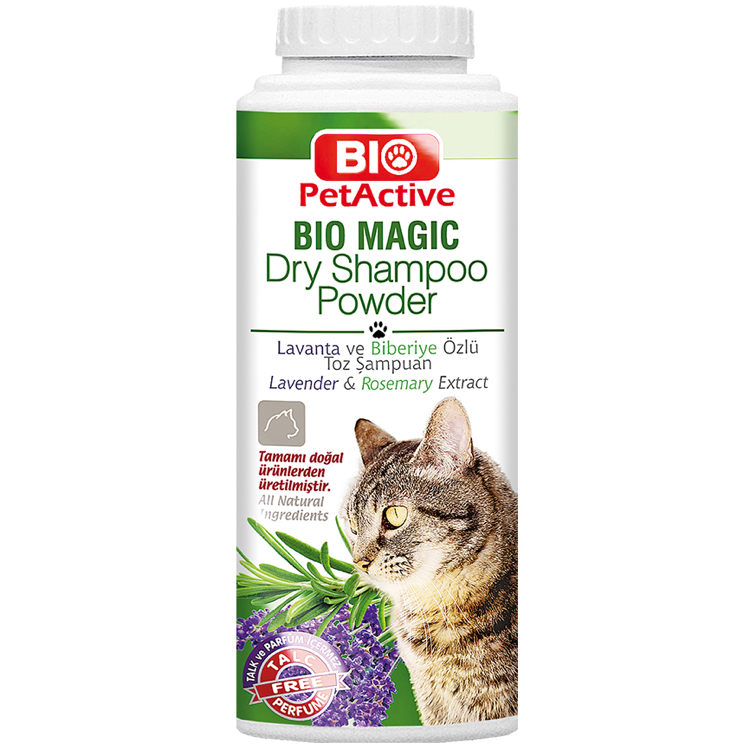 Bio PetActive Bio Magic Dry Shampoo Powder (For Cats) 150gm