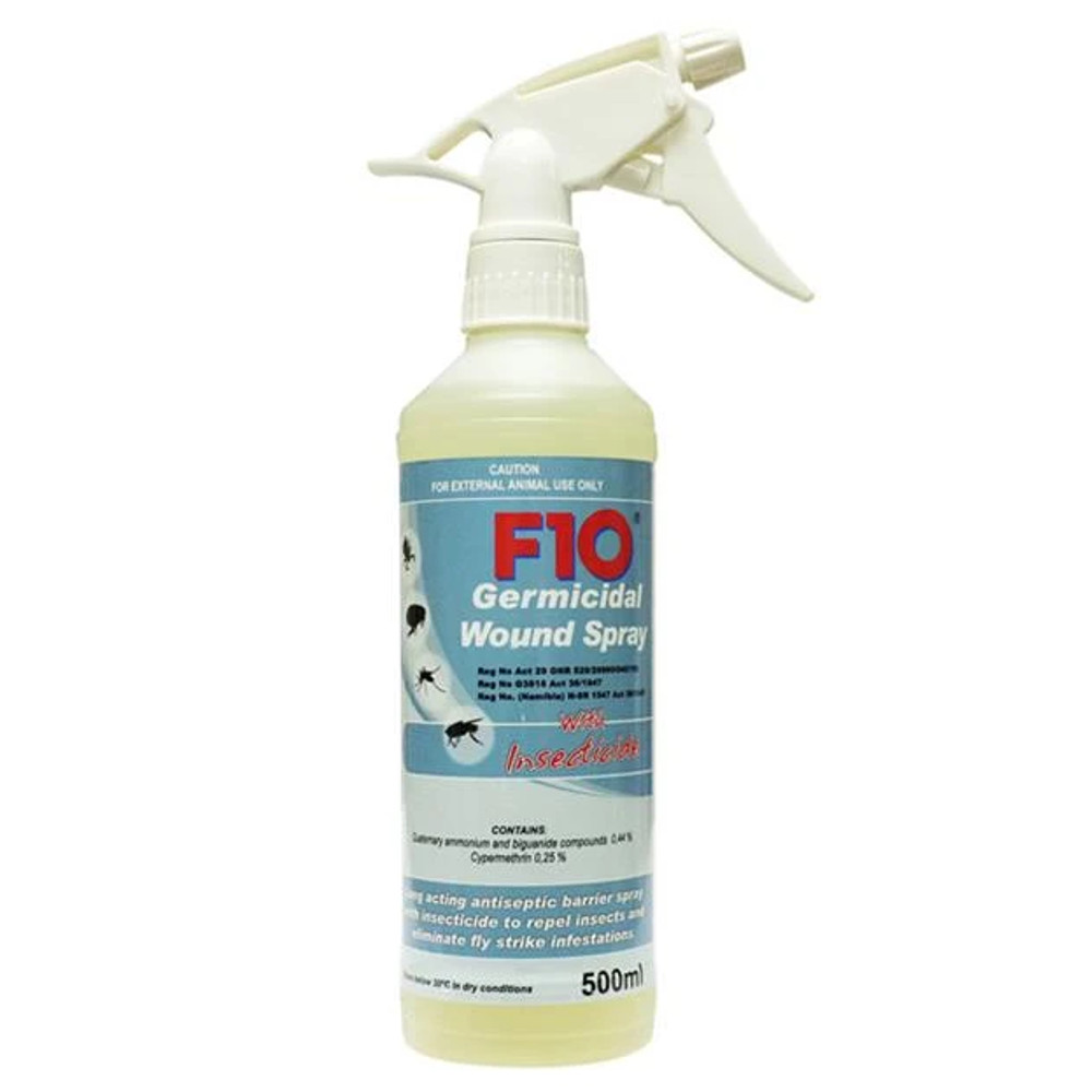 F10 Germicidal Wound Spray with Insecticide 500 ML