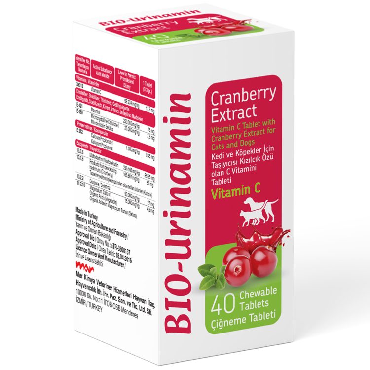 Bio PetActive Bio-Urinamin 40tabs/bottle