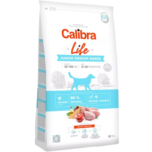 [E009922] Calibra Dog Life Junior Medium Breed Chicken 2.5kg