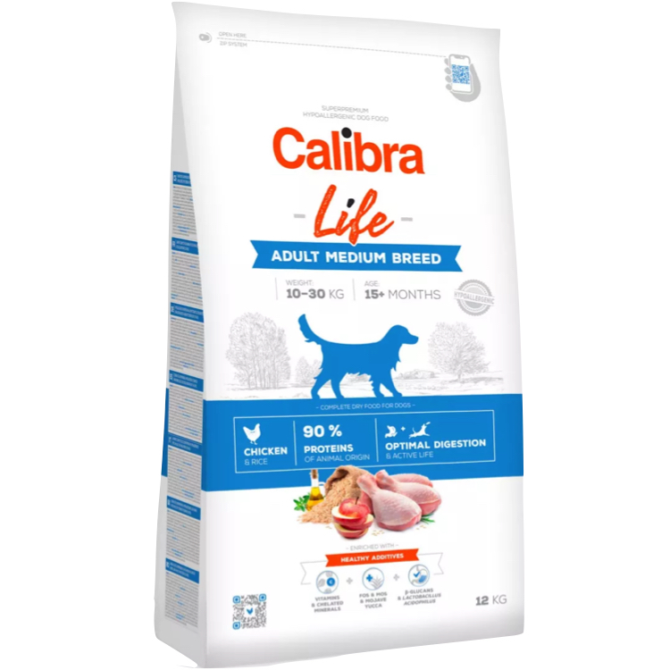Calibra Dog Life Adult Medium Breed Chicken 2.5kg