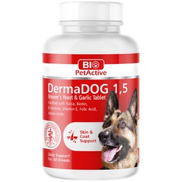 [E009977] Bio PetActive Dermadog Garlic &amp; Brewer's Yeast Tablet 0.5 150tabs 