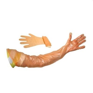 Hs Vet Glove Sensitive Orange Female 100