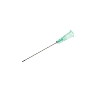 Hypodermic Needle, RW, Long bevel, Luerlock, 21G Green