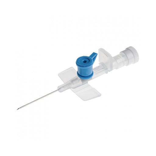[E010383] I.V. catheter with injection port and wings - G22, 25mm, 50's