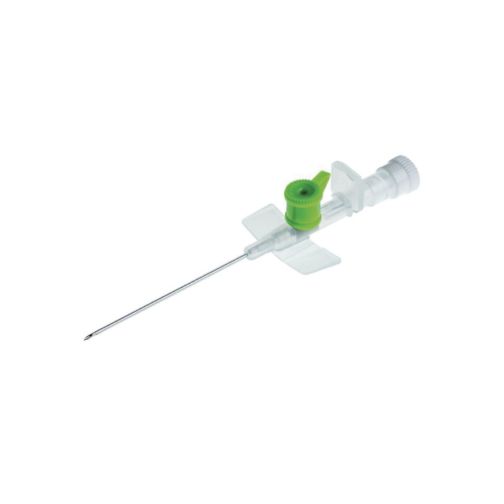 I.V. catheter with injection port and wings - G18, 45mm, 1.3mm, green 50's