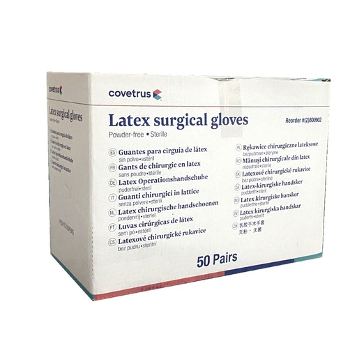 [E010410] Sterile Surgeons Gloves - latex powder free - Size 6, 50pairs