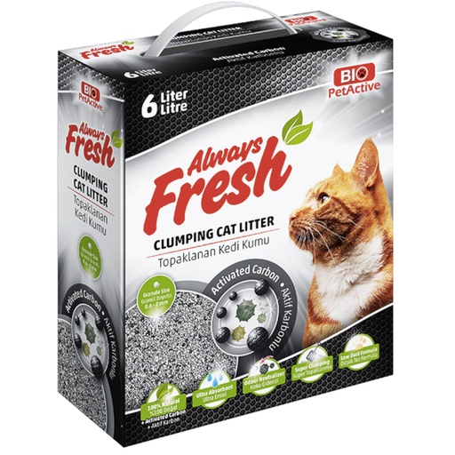 [E010767] Bio PetActive Always Fresh Activated Carbon Cat Litter 6 Liters