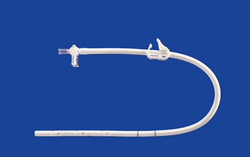 [E013340] Silicone Chest Tubes, 20Fr x 55cm (22in) with 10cm of sideholes