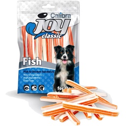 [E013370] Calibra Joy Dog Classic Fish &amp; Chicken Sandwich 80g