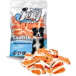 [E013371] Calibra Joy Dog Classic Cod &amp; Chicken Sushi 80g