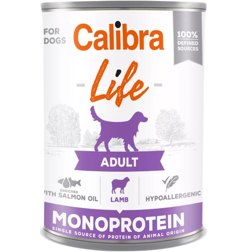 [E013760] Calibra Dog Life Can Adult Lamb 400g