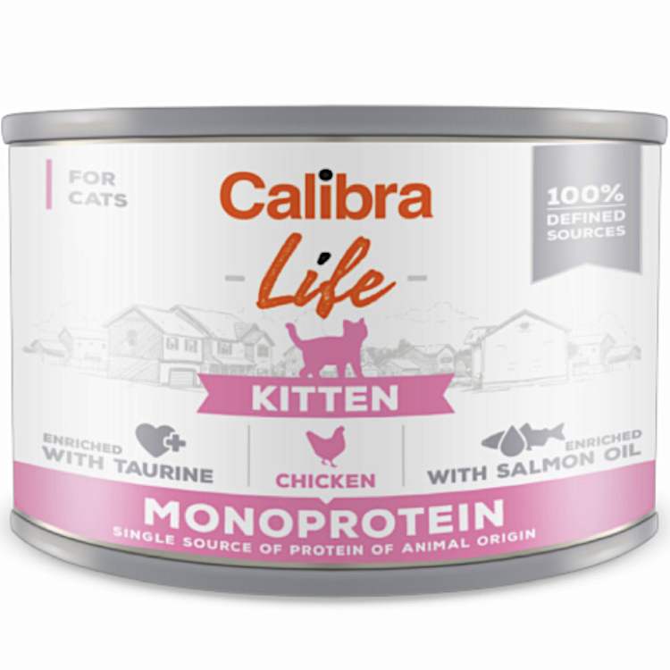 Calibra Cat Life Can Kitten Chicken 200g