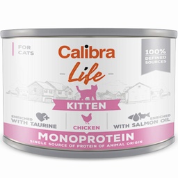 [E013766] Calibra Cat Life Can Kitten Chicken 200g