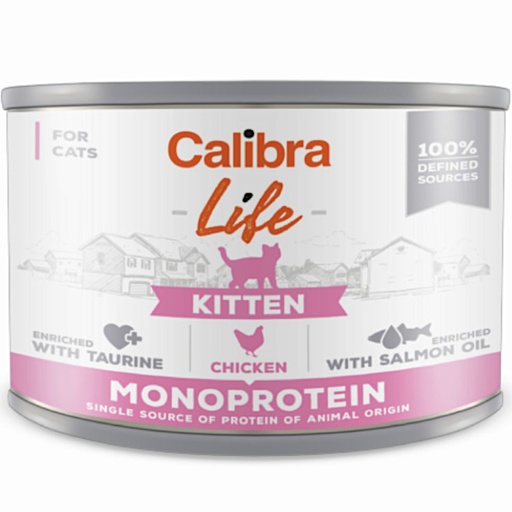 [E013766] Calibra Cat Life Can Kitten Chicken 200g