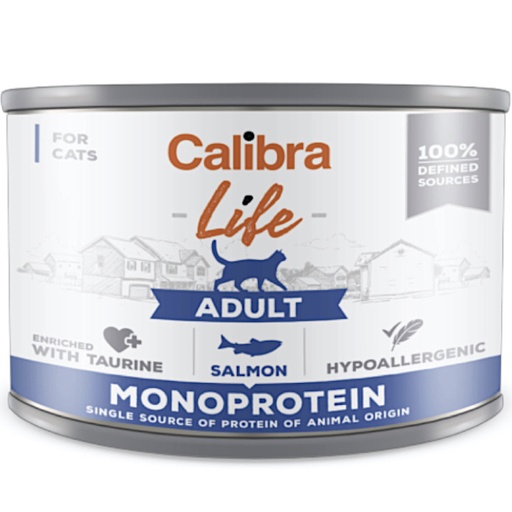 [E013769] Calibra Cat Life Can Adult Salmon 200g