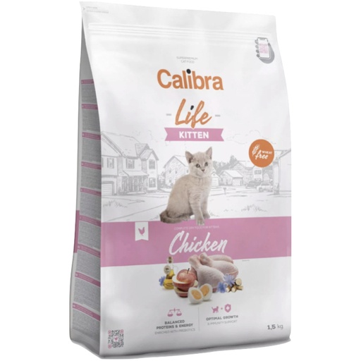 [E013988] Calibra Cat Life Kitten Chicken 1,5kg