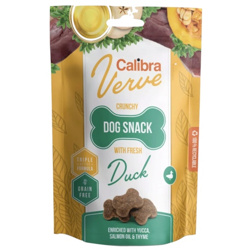 [E014003] Calibra Dog Verve Crunchy Snack Fresh Duck 150g
