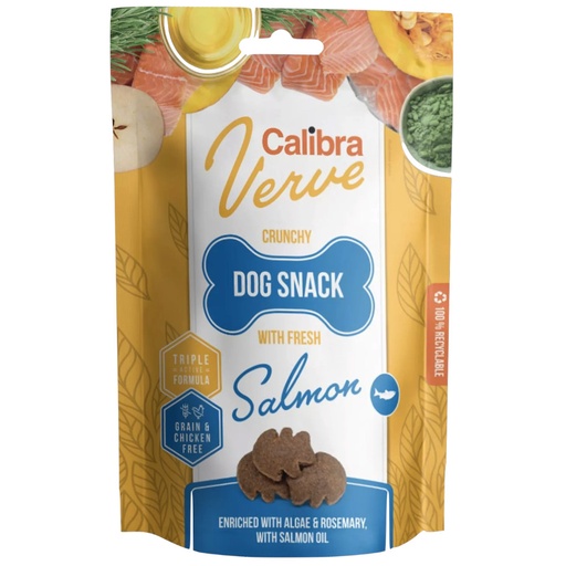 [E014004] Calibra Dog Verve Crunchy Snack Fresh Salmon 150g
