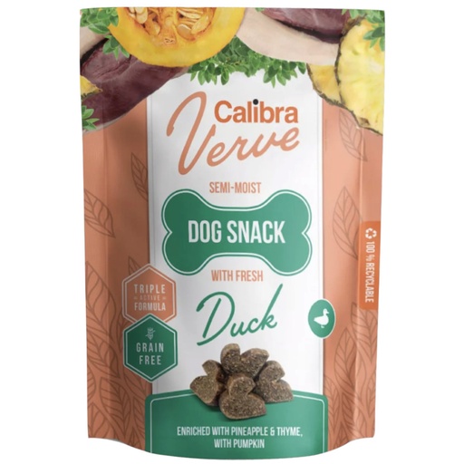 [E014006] Calibra Dog Verve Semi-Moist Snack Fresh Duck 150g