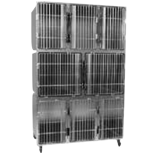 [E014291] 8 PLACE STAINLESS STEEL CR 040 (W=1280 x D=700 x H=1930), MIDDLE ROW=A1S+A1S; BOTTOM ROW = A3+D)