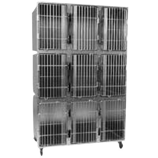 [E014292] 9 PLACE STAINLESS STEEL CR 060 (W=1280 x D=700 x H=1930), MIDDLE ROW=A3+D; BOTTOM ROW = A3+D)