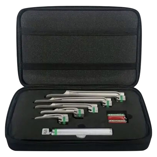 [E014998] Miller F.O Laryngoscope, 5 Blades+Handle+Case, no battery