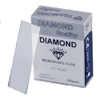 [E015144] Microscope Slides 76mm x 26mm, (Frosted Edges), Box Of 50 Pieces