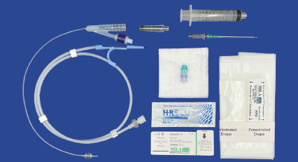 [E016023] Percutaneous Antegrade Urinary Catheterization Kit - 4Fr x 30cm (12in) with 1mL balloon, 0.025" x 50cm guidewire