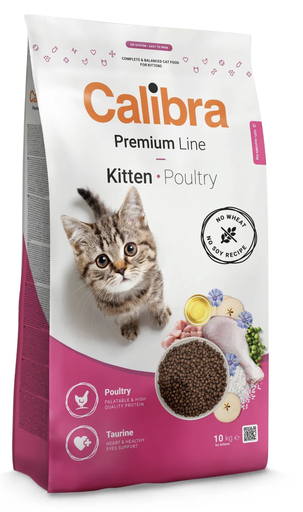 [E017361] Calibra Cat Premium Line Kitten Poultry 10kg