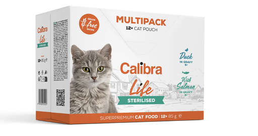 [E017810] Calibra Cat Life Pouch Sterilised Multipack 12x85g