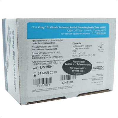 [E002967] Coag Dx  Cartridge Citrated Blood Apttc (10)