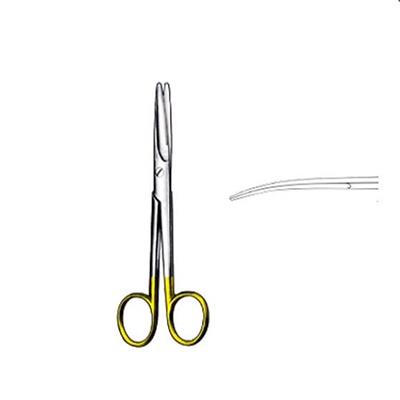[E003575] Rl Mayo Scissors Crvd 14.5Cm Tc