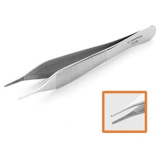 Vi Adson Brown Forceps Serrated 5"