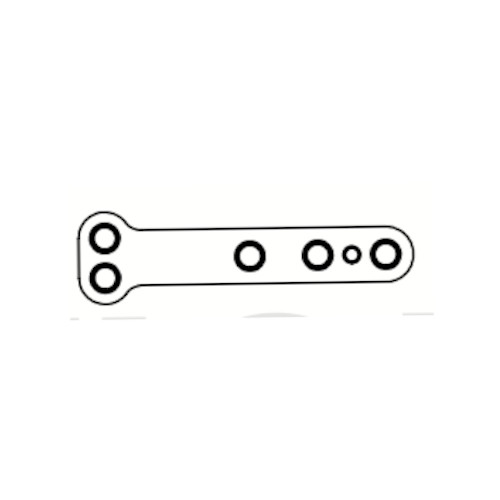 [E004198] Lock T Plate 2.0mm 5 Hole 32mm