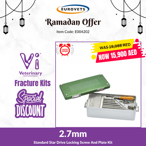 [E004202] 2.7mm Standard Stardrive Locking Screw and Plate Kit