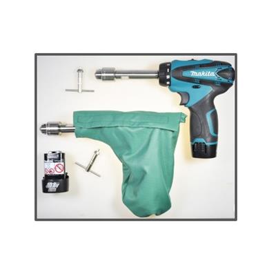 [E004324] Ortho Drill Kit Drill, Chuck, Key, Shroud 2X Batt