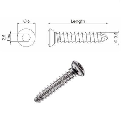 [E004340] Csst Self Tapping Hex Screw 3.5 38mm Ss