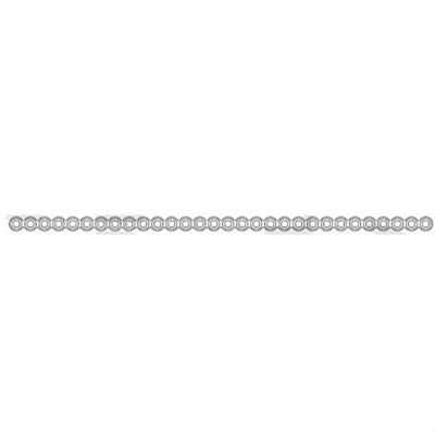 [E005057] 2.0mm Cuttable Malleable Plate 30 Holes 150mm