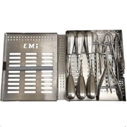 [E005236] Im3 13Pc Extraction Set Stubby Handle In Stainless Steel Case