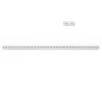 [E005449] Cuttable Broad Plate 2.0mm 30 Holes 150mm