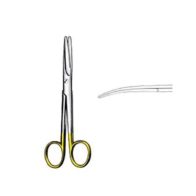 [E005540] Rl Mayo Scissors Crvd 17Cm Tc